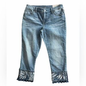 Chico’s So Slimming Girlfriend Slim Leg Cropped Denim